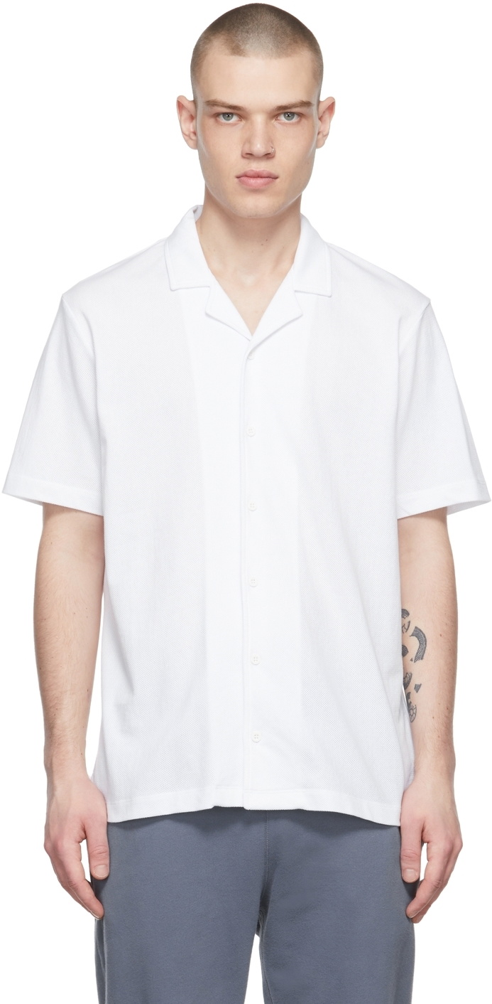 Men's Riviera Camp Collar Shirt in White
