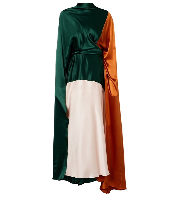 Photo: Roksanda Neolitsea caped silk satin gown