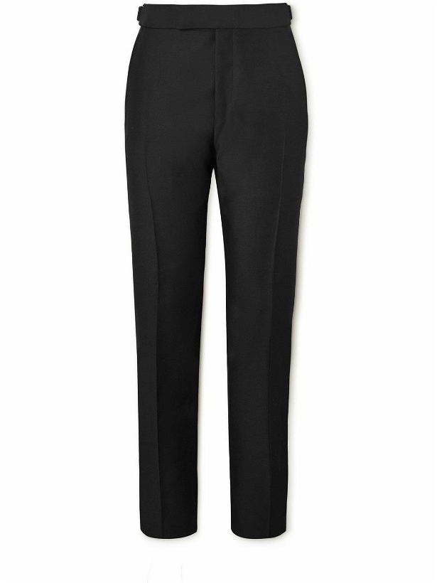 Photo: TOM FORD - Slim-Fit Wool and Silk-Blend Suit Trousers - Black