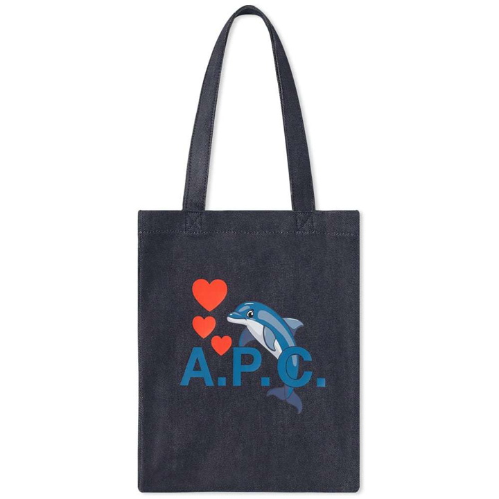Photo: A.P.C. Lou Dolphin Logo Tote Bag