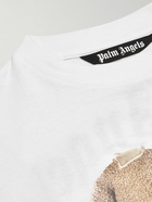 Palm Angels - Logo-Print Cotton-Jersey T-Shirt - White