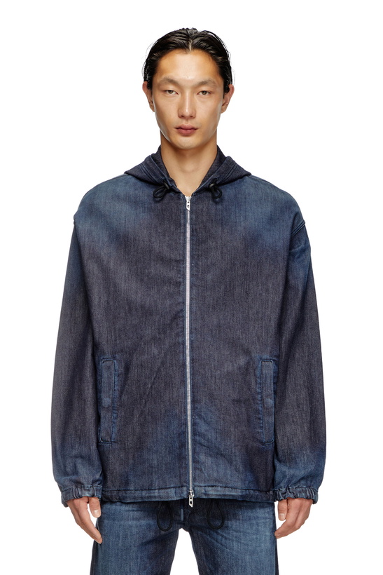 Photo: Diesel Hooded JoggJeans jacket - Denim Jackets Mens in Blue