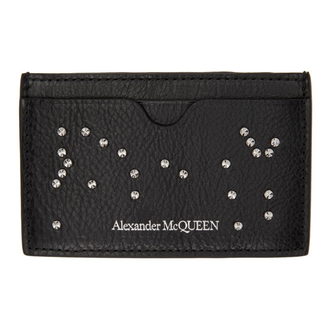 Photo: Alexander McQueen Black Studded Card Holder