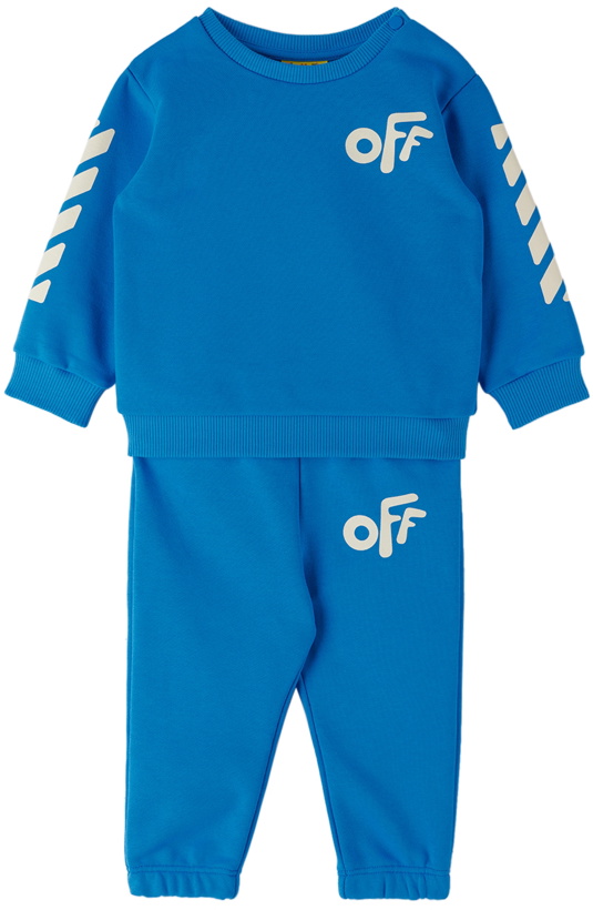 Photo: Off-White Baby Blue Rounded Sweatsuit