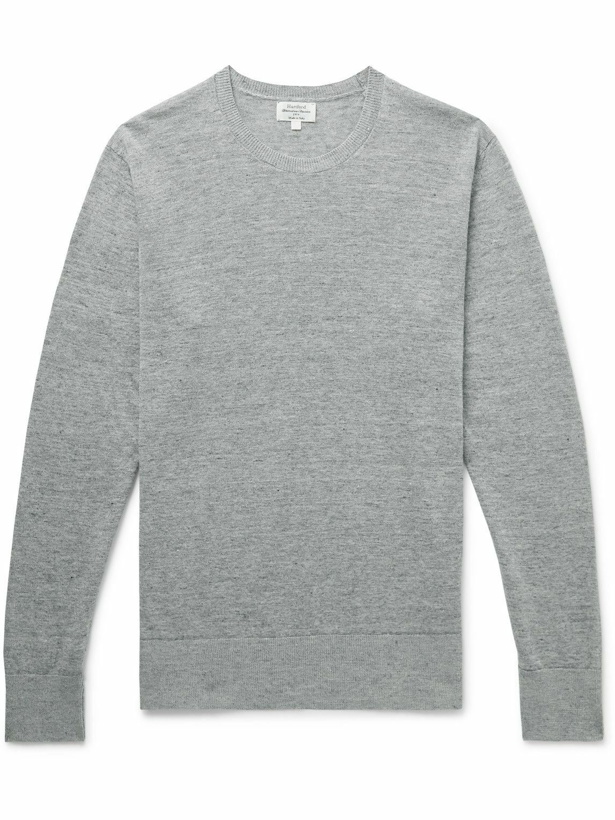 Photo: Hartford - Linen and Cotton-Blend Sweater - Gray