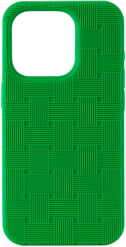 Photo: Bottega Veneta Green Intreccio iPhone 15 Pro Case
