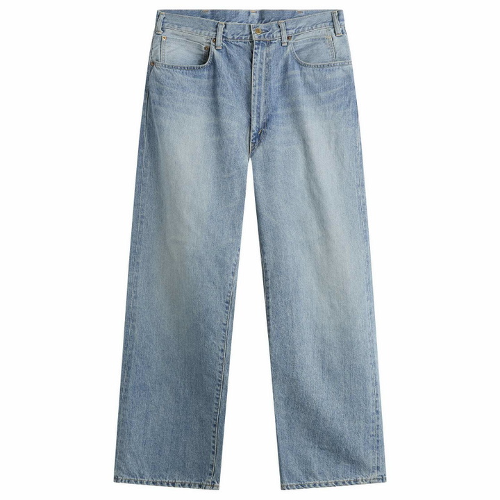 Photo: Unlikely Dry Goods Men's Time Travel Wide Selvedge Jeans in 1977 Wash
