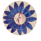 HAY x Emma Kohlmann La Pittura Plate in Deep Blue Flower 