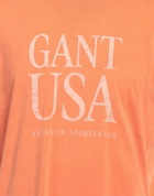 Gant Mens T-shirt in Orange