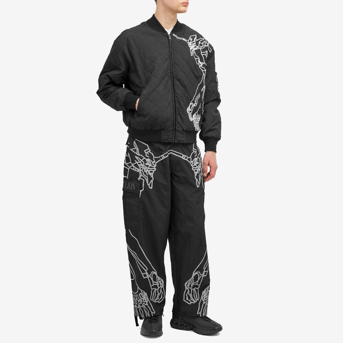 Pleasures Men's Humanoid Reversible Bomber Jacket in Black