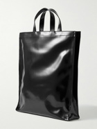 Acne Studios - N/S Logo-Embossed Faux Patent-Leather Tote Bag