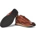 Officine Creative - Keino Polished-Leather Sneakers - Men - Tan