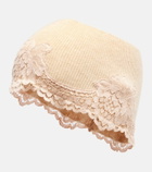 Valentino Lace-trimmed cashmere headband