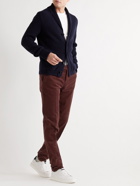 BRUNELLO CUCINELLI - Cotton-Corduroy Trousers - Burgundy