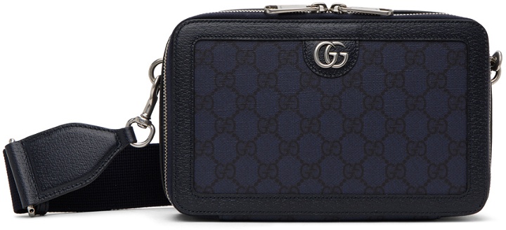 Photo: Gucci Navy Ophidia GG Mini Bag