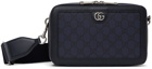 Gucci Navy Ophidia GG Mini Bag