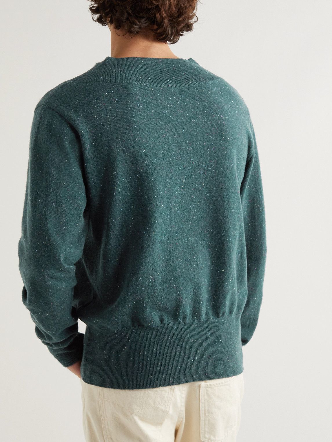 Yuri Yuri - Donegal Wool Sweater - Green