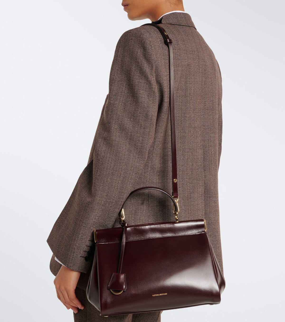 Victoria Beckham Sloane Frame leather top-handle bag
