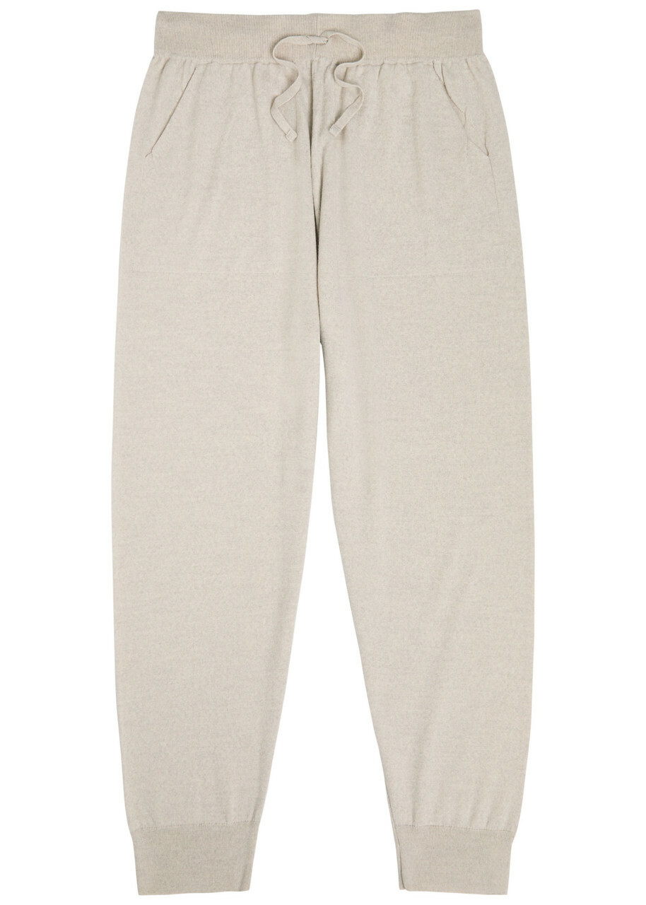 John Smedley Henning Merino Wool Sweatpants Beige