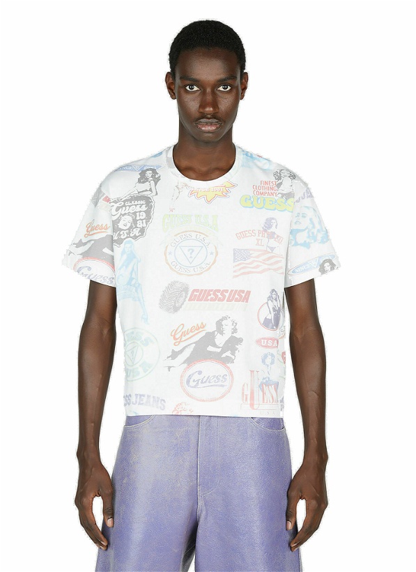 Photo: Guess USA - All Over Print T-Shirt in White
