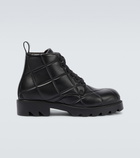 Bottega Veneta - Strut Grid padded leather ankle boots