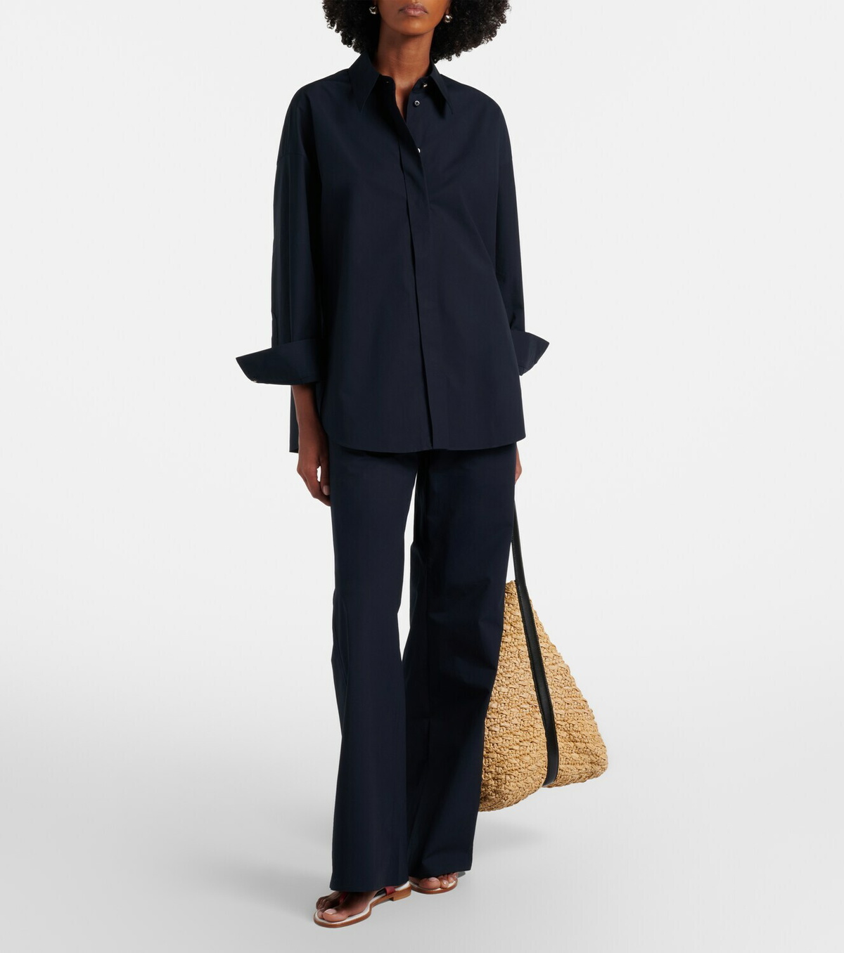 Dorothee Schumacher Poplin Power II cotton-blend poplin shirt