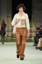 Bottega Veneta - Patchwork wool zip-up sweater