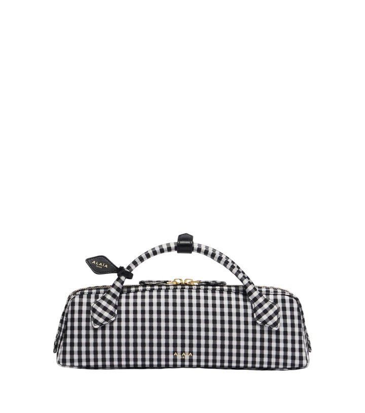 Photo: Alaïa Le Teckel gingham top-handle bag