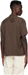 Karu Research Brown Cotton Shirt