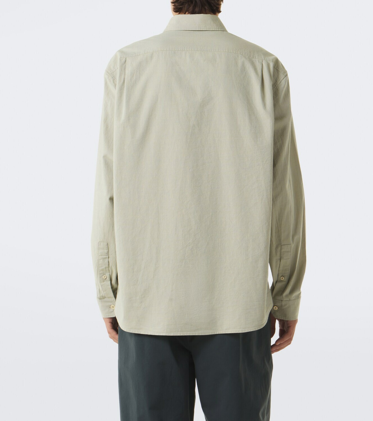 The Row Pompeo cotton chambray shirt