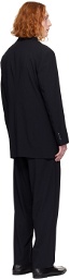 Giorgio Armani Black Double-Breasted Suit