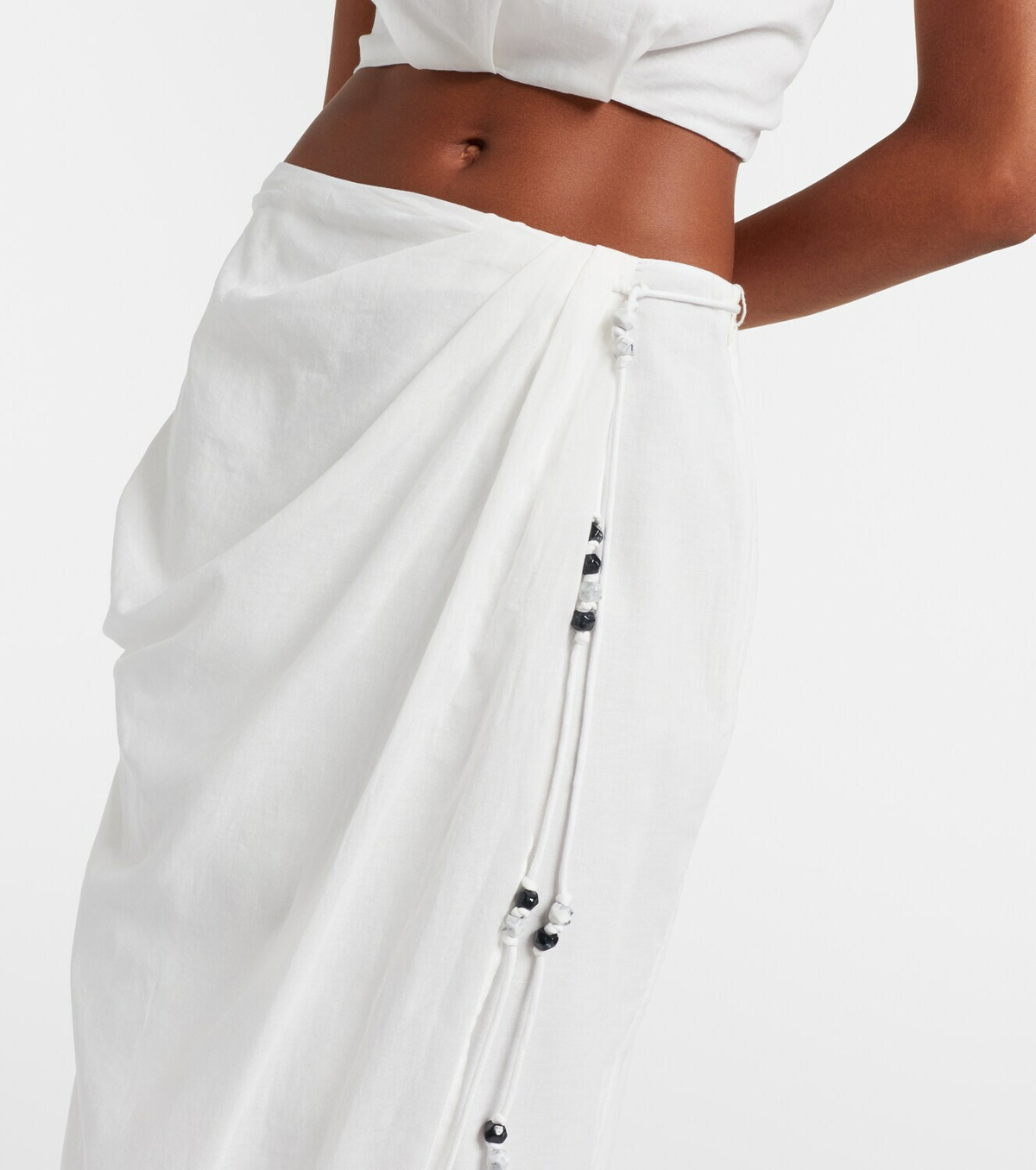 SIR Azura cotton wrap skirt