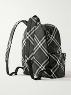 Burberry - Logo-Embroidered Checked Coated-Canvas Backpack