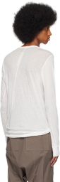Rick Owens Off-White Basic Long Sleeve T-Shirt