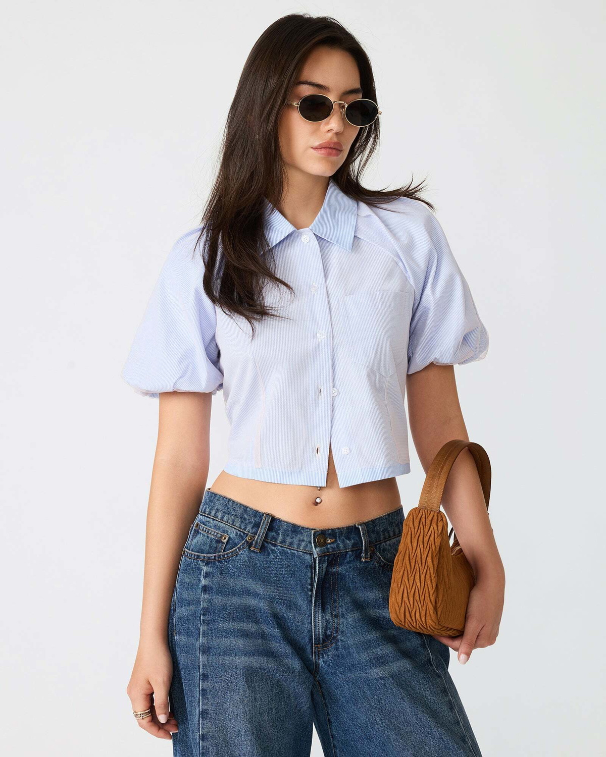 Steve Madden Reece Top in Blue