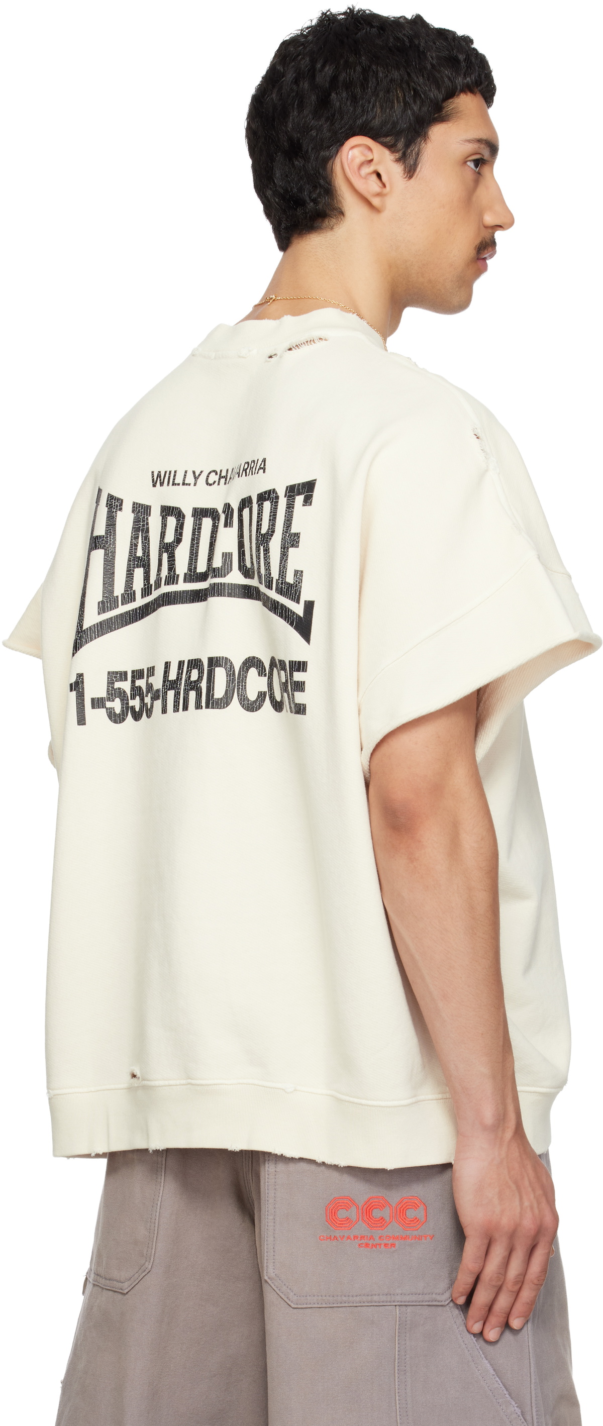 WILLY CHAVARRIA Off-White 'Hardcore' Muscle T-shirt