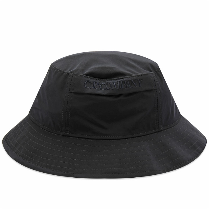 Photo: C.P. Company Men's Chrome-R Bucket Hat in Total Eclipse
