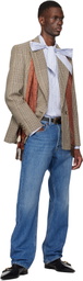 Valentino Beige Double-Breasted Blazer
