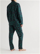 Desmond & Dempsey - Slim-Fit Printed Cotton Pyjama Set - Green