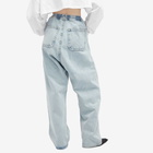 Y/Project Women's Pinched Logo Souffle Jeans in Ice Blue