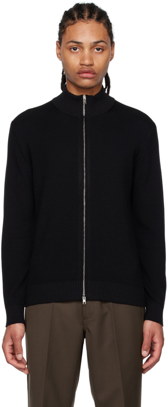Photo: Second/Layer Black Zip Sweater