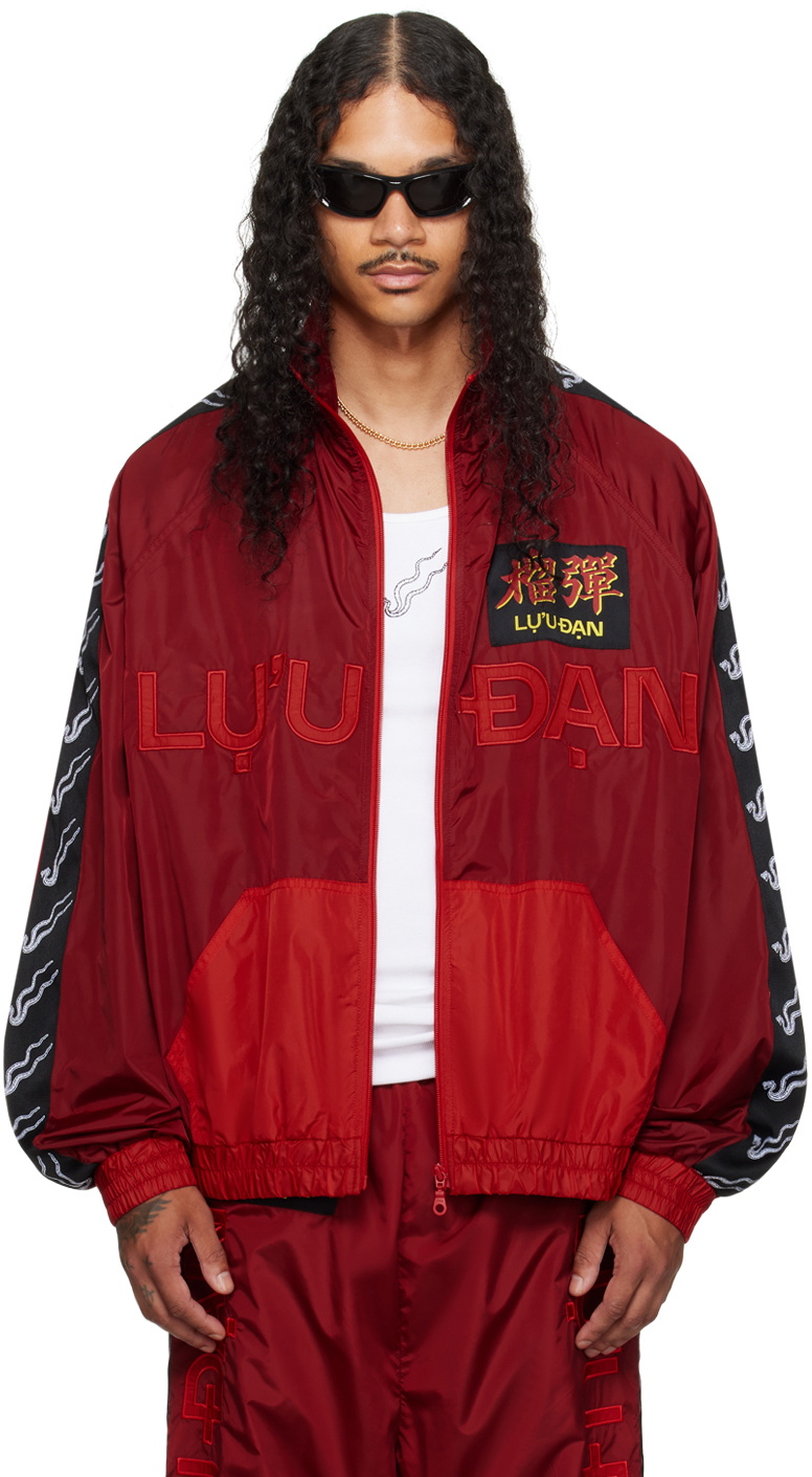 LU'U DAN Red L-D Windbreaker Jacket LU'U DAN