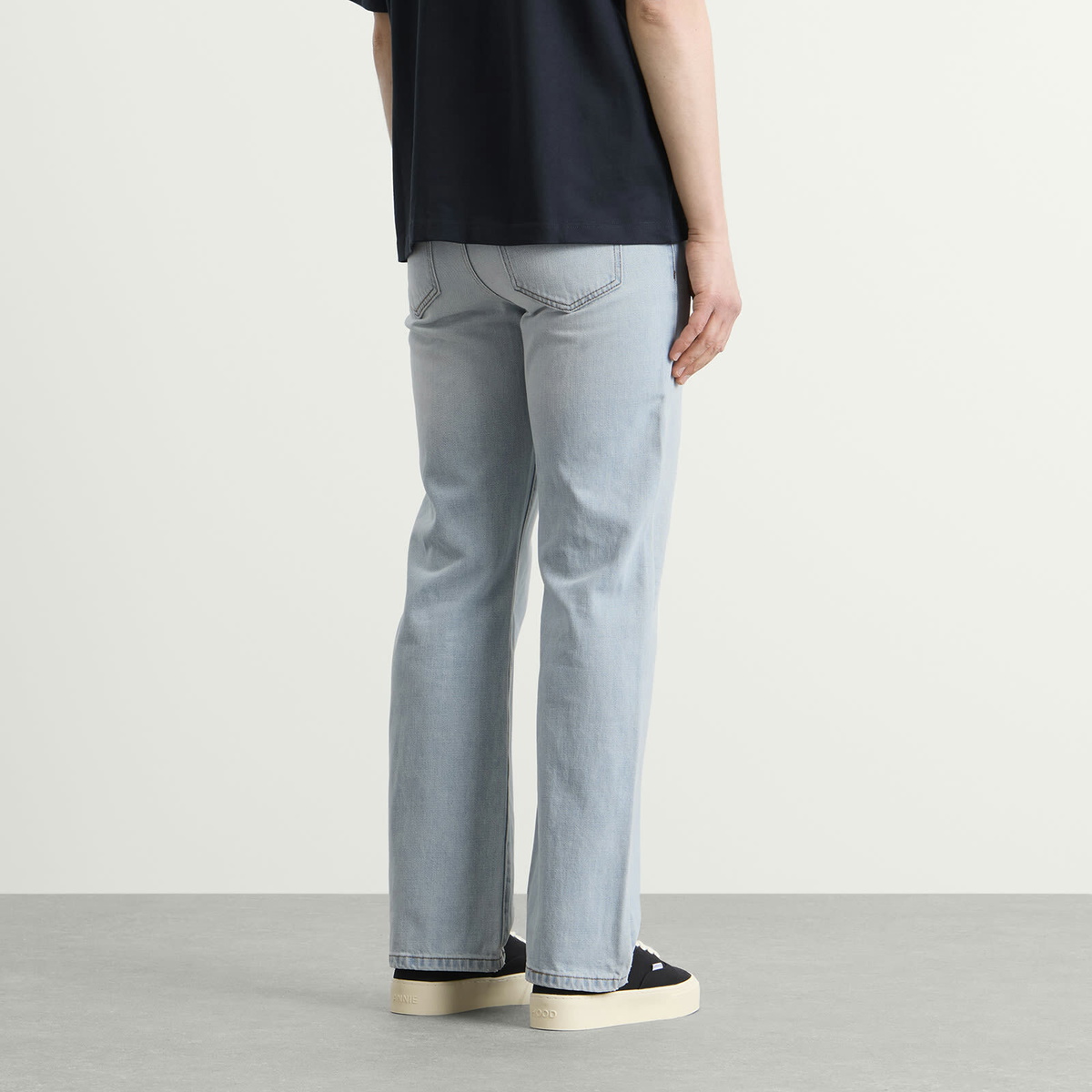 ANNIE HOOD Men's Hood Denim Jeans in Washed Blue