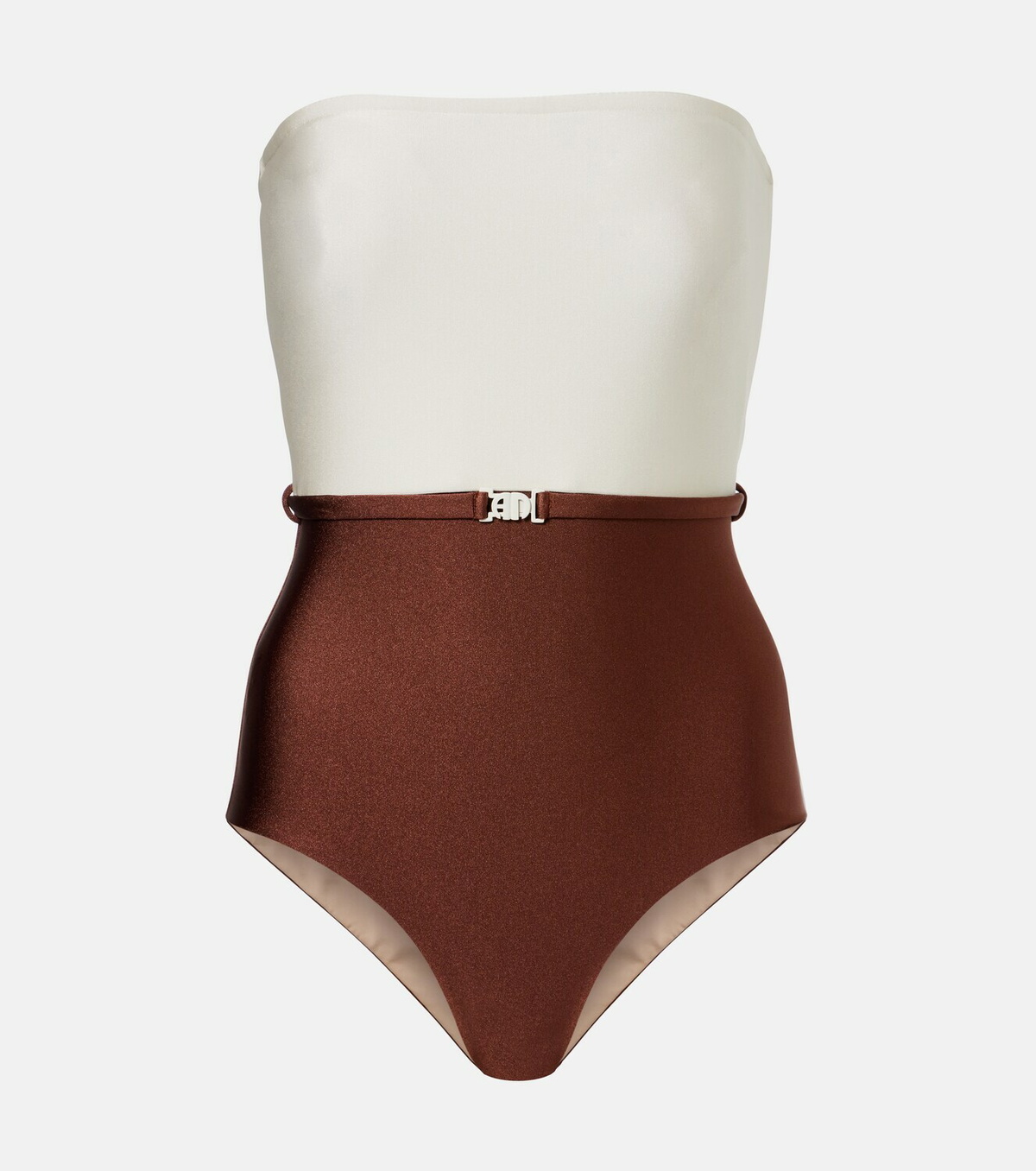 Adriana Degreas Bicolor belted swimsuit