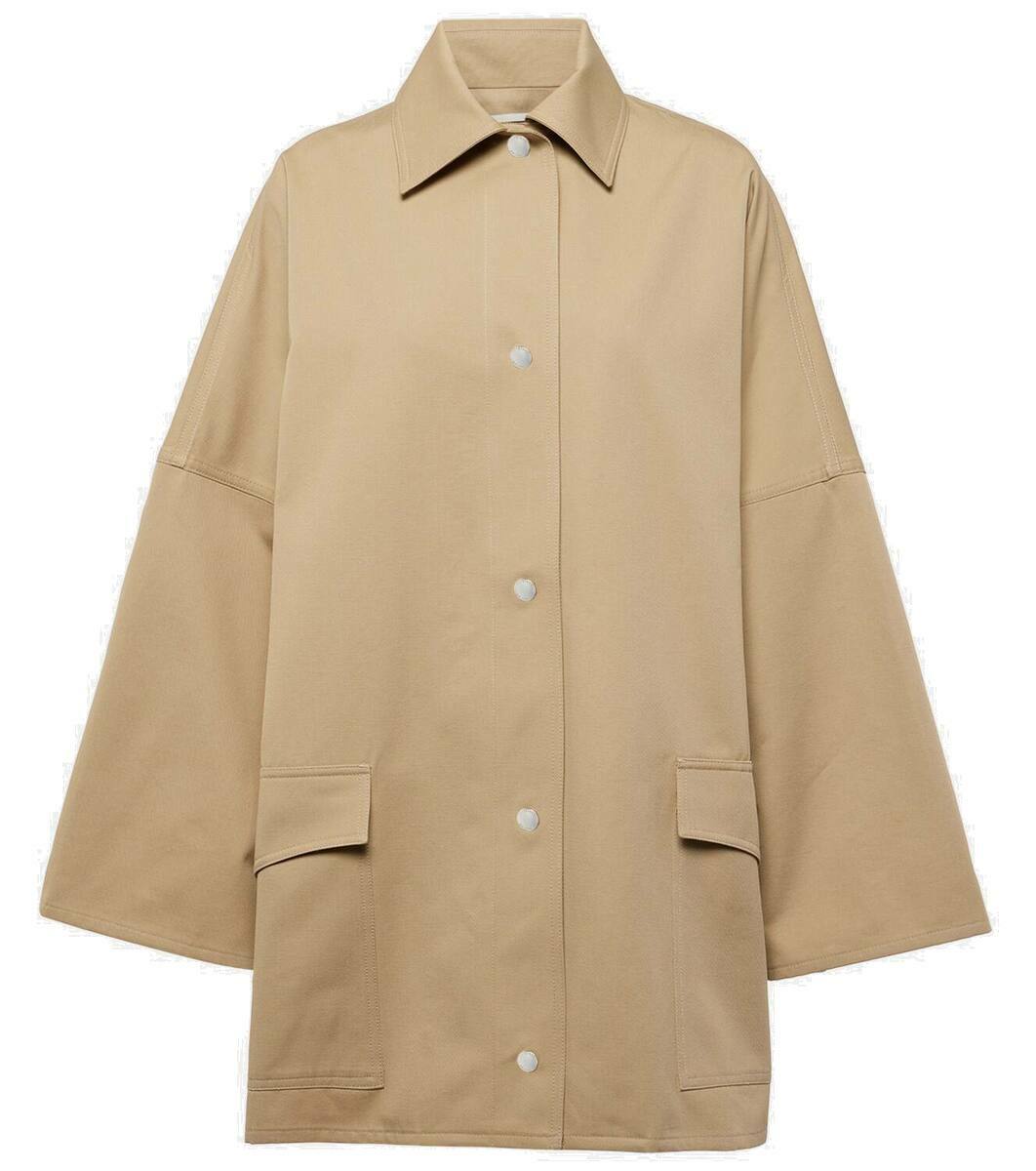Toteme Oversized cotton twill jacket Toteme