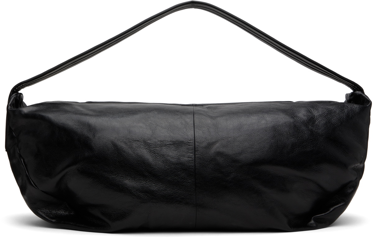 Fear of God Black Leather Large Shell Bag