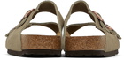 Birkenstock Taupe Regular Arizona Soft Footbed Sandals