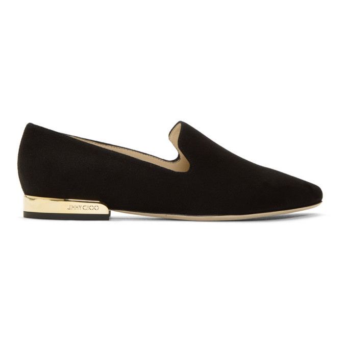 Photo: Jimmy Choo Black Suede Jaida Flats