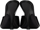 JUDE Black Date Mule Heeled Sandals