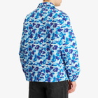 A Bathing Ape Men's Abc Camo Nyc Logo Coach Jacket in Blue